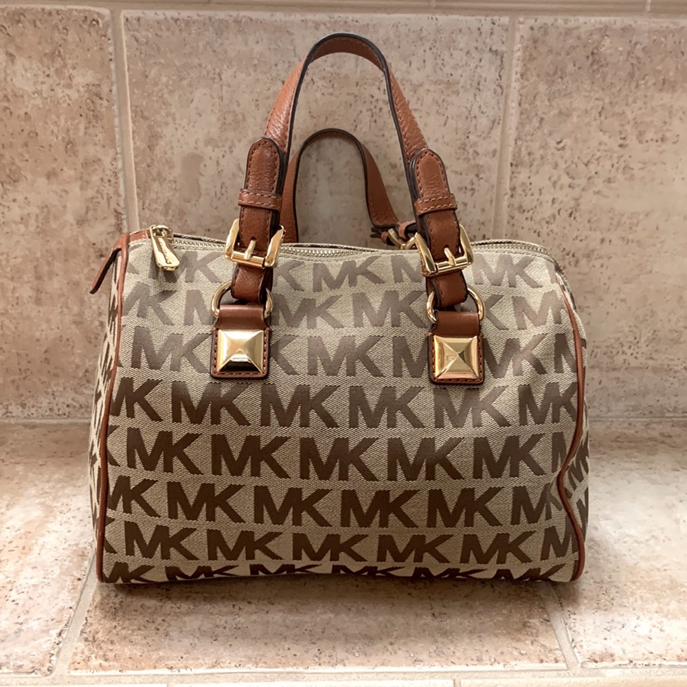 Michael Kors logo satchel